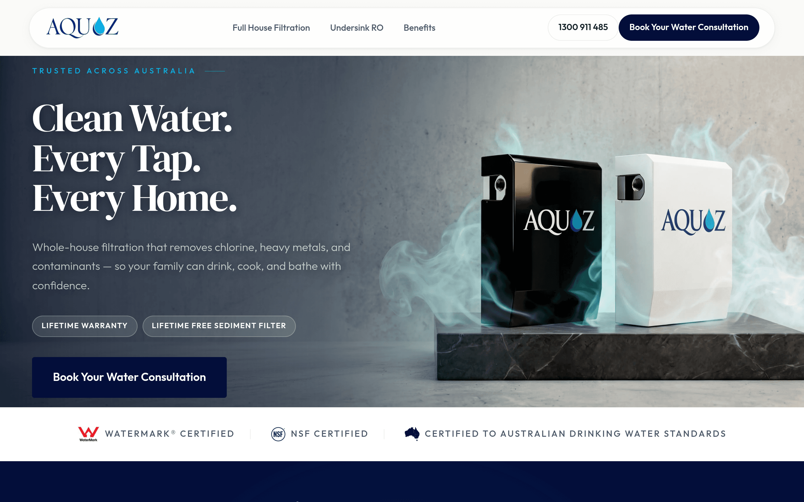 Aquoz Australia project screenshot