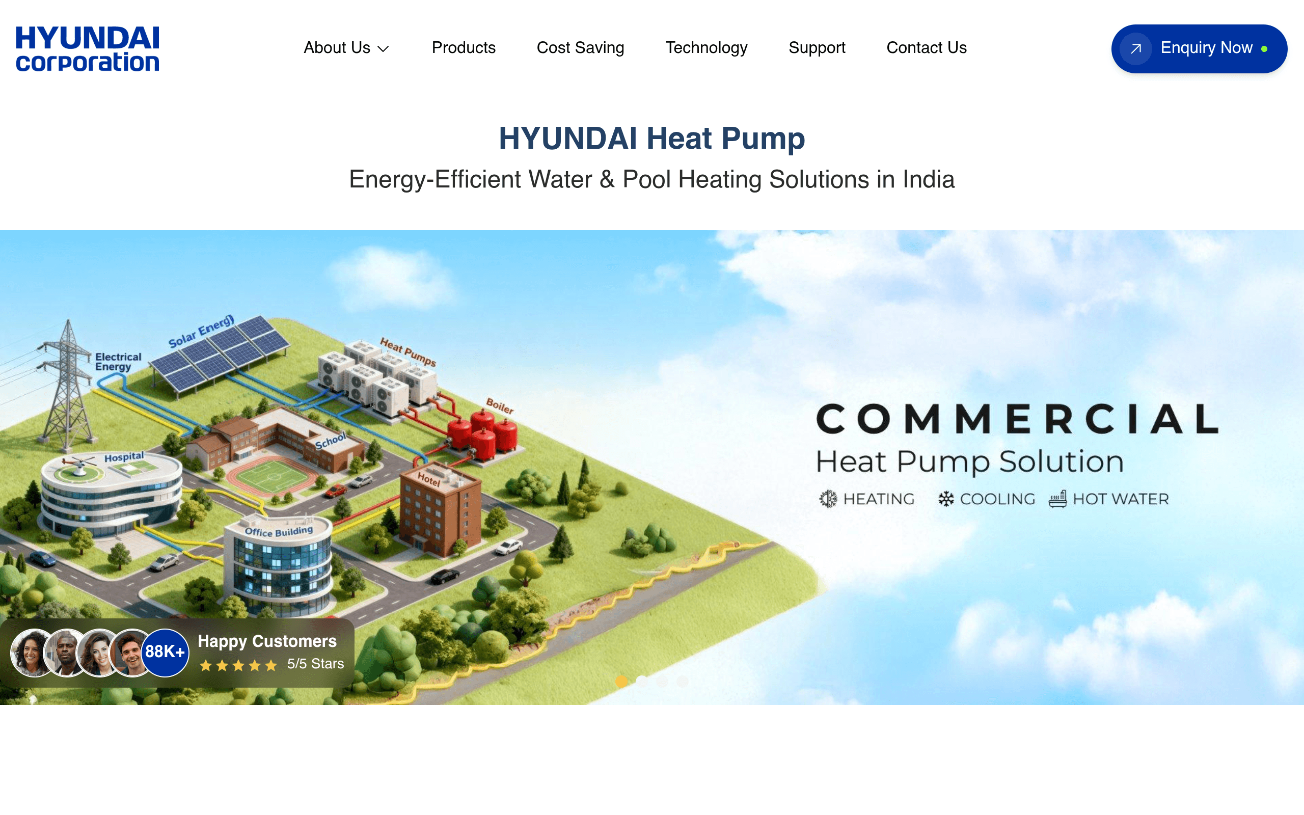 Hyundai Heat Pumps Desktop View